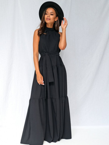 Rochie maxi neagra - Img 4