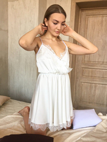 Rochie de noapte din satin - Img 3