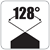 Point angle 128°.