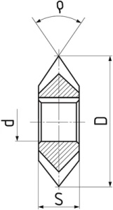 Freza cu alezaj, DIN 847, STAS 5651, diametru 100 mm, latime 25 mm, numar dinti 20, diametru prindere 32 mm, material Co5%