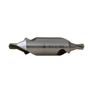 Burghiu gaura de centrare 2 x 8 mm, HSS, DIN 333, STAS 1114/2, sens Dreapta, forma B