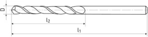 Burghiu coada cilindrica 9.9 x 133 mm, Co5%, DIN 338, STAS 573, sens Dreapta, forma N