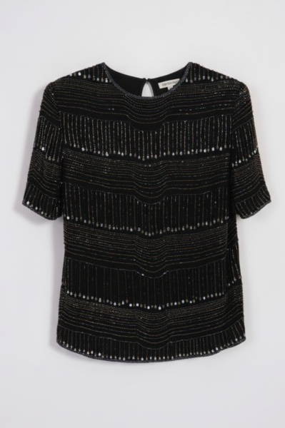 Bluza din matase cu paiete - Img 6