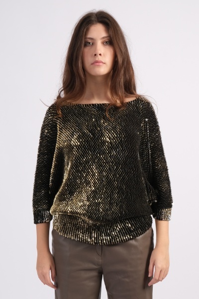 Bluza din paiete aurii