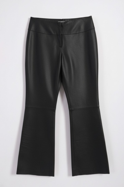 Pantalon bootcut din piele naturala - Img 5
