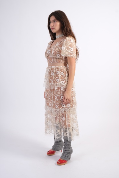 Rochie cu broderie
