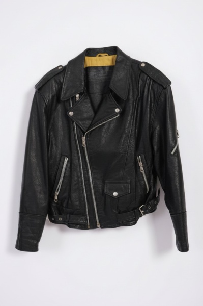 Jacheta biker din piele naturala - Img 4