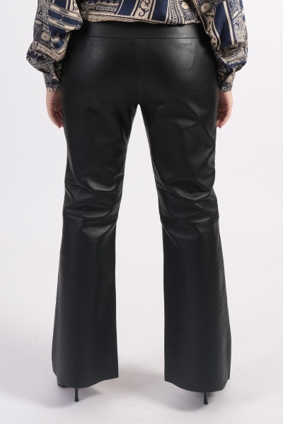 Pantalon bootcut din piele naturala - Img 2