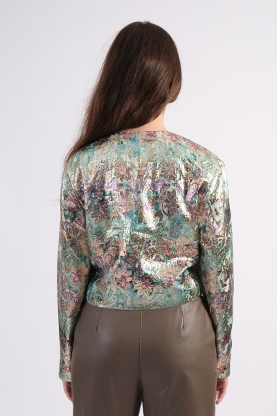 Sacou elegant din brocart - Img 2