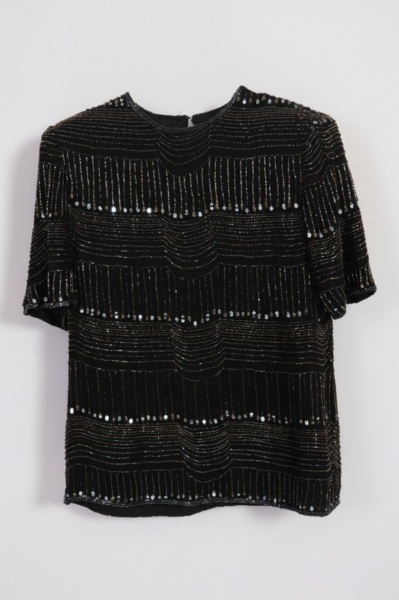 Bluza din matase cu paiete - Img 4