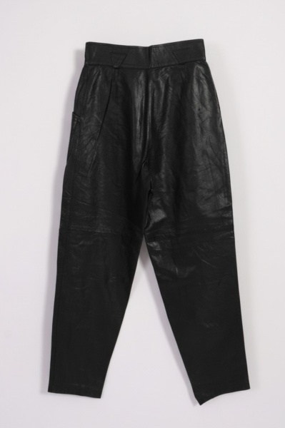 Pantaloni vintage din piele naturala - Img 6