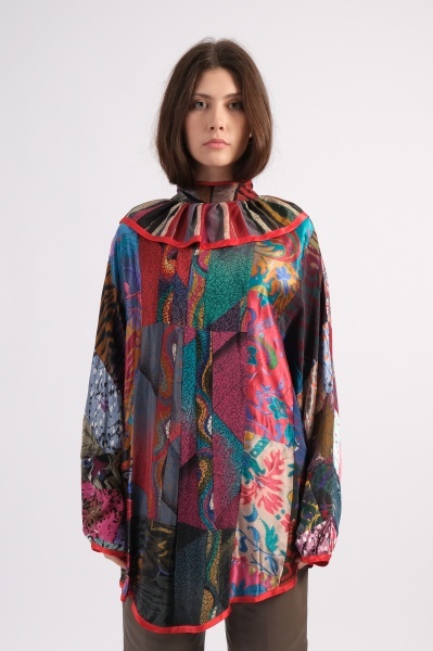 Bluza multicolora patchwork