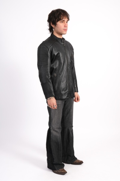 Jacheta din piele naturala Philipp Plein - Img 4
