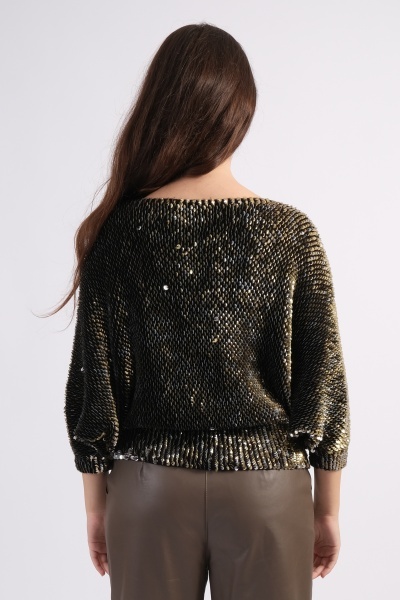 Bluza din paiete aurii - Img 2