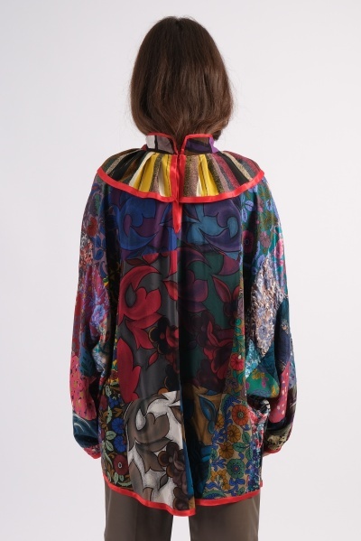 Bluza multicolora patchwork - Img 2