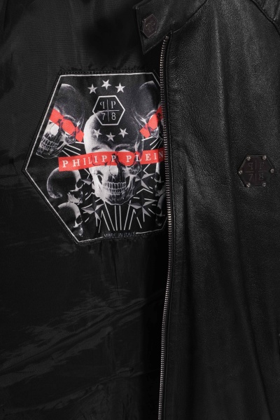 Jacheta din piele naturala Philipp Plein - Img 5