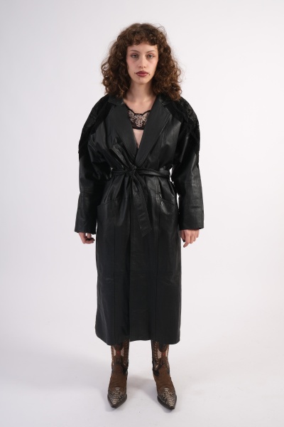 Trench din piele