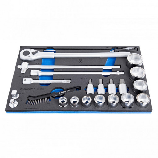 Set de capete chei tubulare in modul de spuma SOS - 964/53SOS