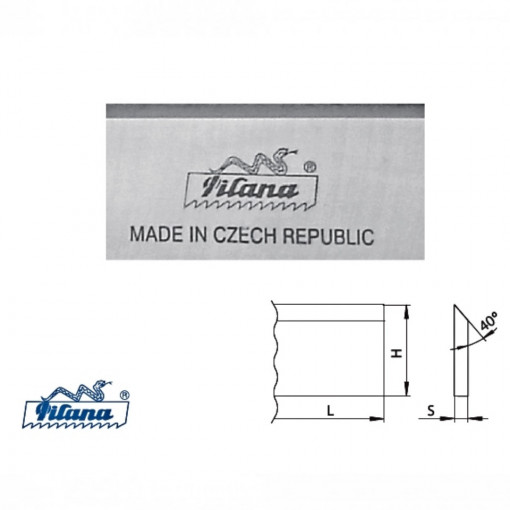 Cutite de rindeluit/abric HSS18%-1.3355 latime 30 mm pentru lemn dur - 13355-30