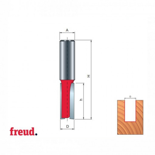 Freza cu coada, cilindrico frontala, placata CMS Z2 - 04-, MM-