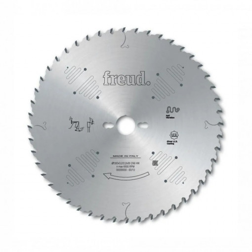 Panza circulara placata CMS pentru taierea lemnului longitudinala si transversala a lemnului - LG2A - Freud 