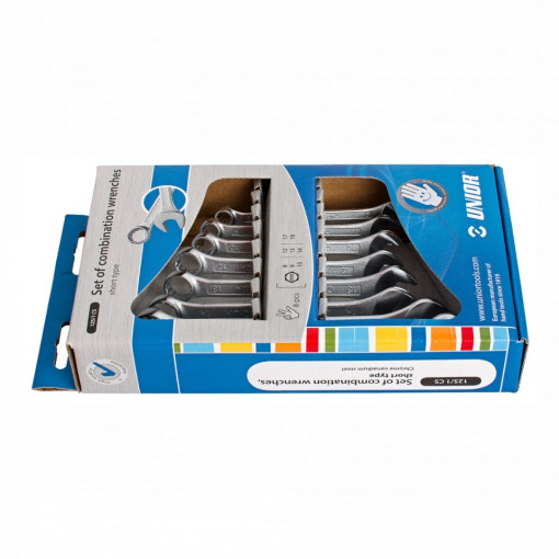Set de chei combinate scurte in cutie de carton - 125/1CS
