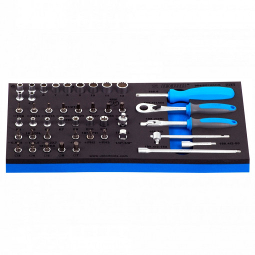 Set de capete chei tubulare si accesorii 1/4" in modul de SOS - 964/5S12SOS