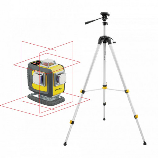 Laser in cruce cu raza rosie - CL4D-R + trepied SJJ-M1