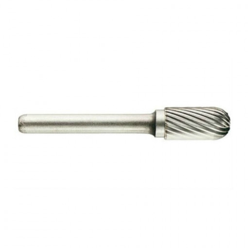 Freza din carbura de tungsten forma C - cilindrica cap rotunjit, tais simplu tip C