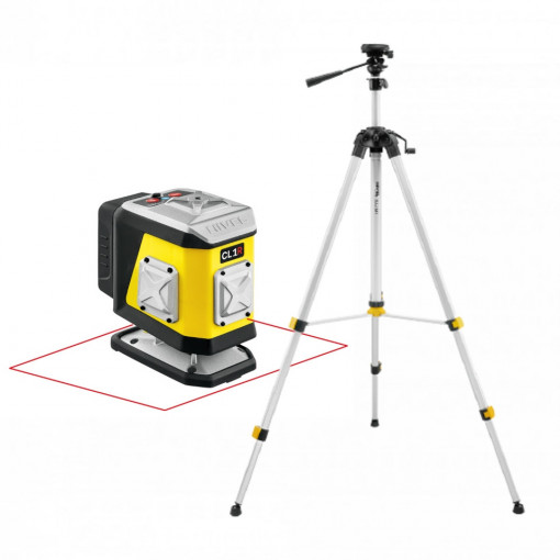Laser in cruce cu raza rosie CL1R + trepied SJJ-M1