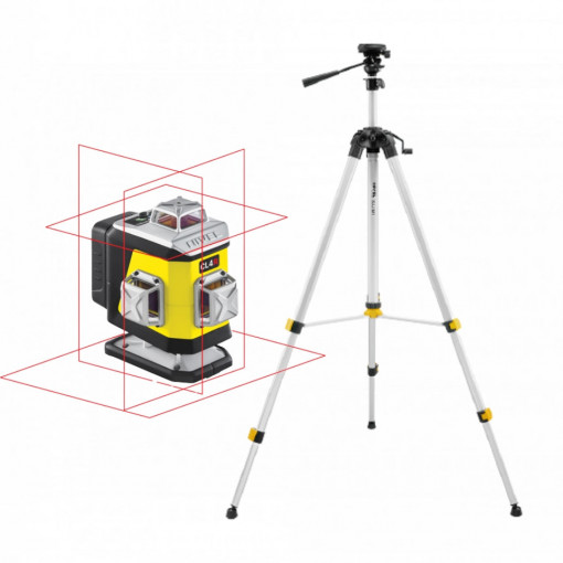 Laser in cruce cu raza rosie - CL4R + trepied SJJ-M1
