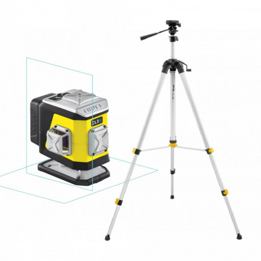 Laser in cruce cu raza albastra - CL2B + trepied SJJ-M1EX