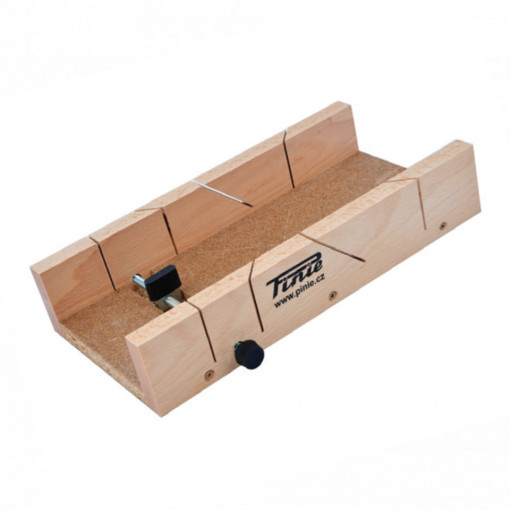 Cutie sablon din lemn cu 1 surub reglaj pentru taiere la 45°/90° - 27-300653819