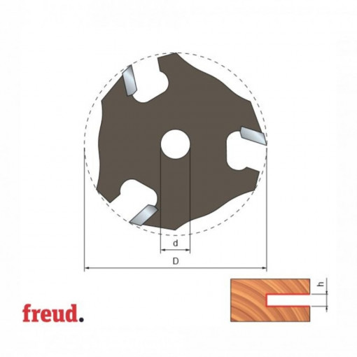 Freza uluc placata CMS pentru arbore Z3 - 56-