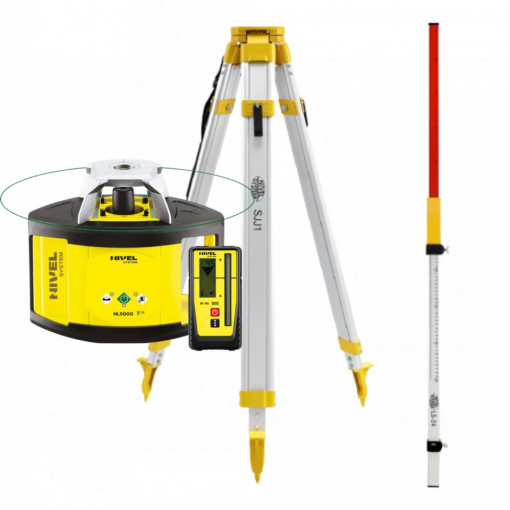 Nivela laser rotativa NL500G Digital + trepied SJJ1 + stadie LS24