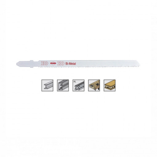 Set 5 panze pentru fierastrau pendular, dantura ondulata, HSS-Bimetal - 8020