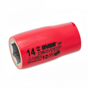 Capete chei tubulare 3/8" izolate la 1000 V - 238/2VDEDP - Unior 