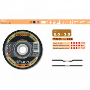 Discuri abrazive debitare inox/otel (100-230 mm) - FT38 - Img 3