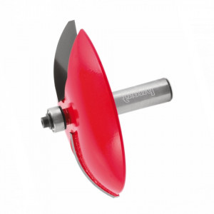 Freza pentru tablii, profil convex, placata CMS Z2, cu coada si rulment copier inferior - 99-22512P - Img 2