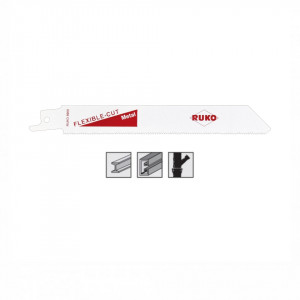 Set 5 panze pentru fierastrau sabie, dinti ceaprazuiti, HSS Bimetal - 8908 - RUKO