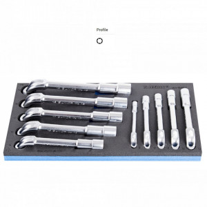 Set de capete cu chei inelare dublu cotite in modul SOS - 964/18ASOS - Img 2