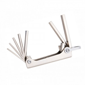 Set de chei locas hexagonal tip briceag metalic cu inel pentru carabiniera - 220/3MH-H - UNIOR