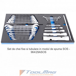 Set de scule de 238 piese in module SOS in carucior de scule - 1011DEV6 - Img 3