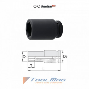 Capete chei tubulare de IMPACT lungi 1" - 233/4L6p - Img 4
