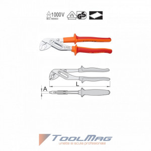   Cleste reglabil izolat la 1000 V - 447/1VDEBI - UNIOR detalii