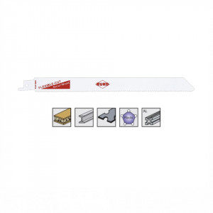 Set 5 panze pentru fierastrau sabie, dinti ceaprazuiti, HSS Bimetal - 8928 - RUKO
