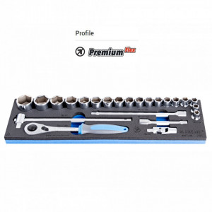 Set de capete chei tubulare 1/2" in modul SOS - 964ECO19 - Img 2