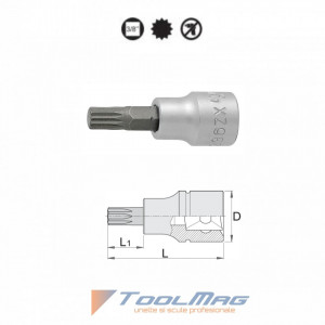 Capete chei tubulare cu profil ZX exterior 3/8" - 236/2ZX - Unior 2
