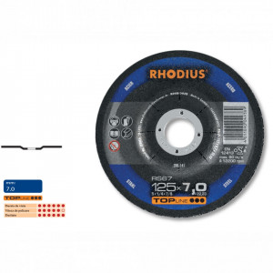 Disc abraziv pentru polizare otel / fonta (115-230 mm) - RS50 LONGLIFE - Img 3