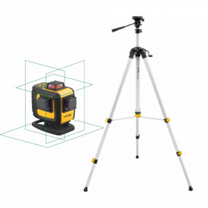 Laser in cruce cu raza verde - CL4D-G + trepied SJJ-M1 - Nivel System